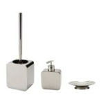 Gedy POL203 Three Piece Chrome Bathroom Accessory Set